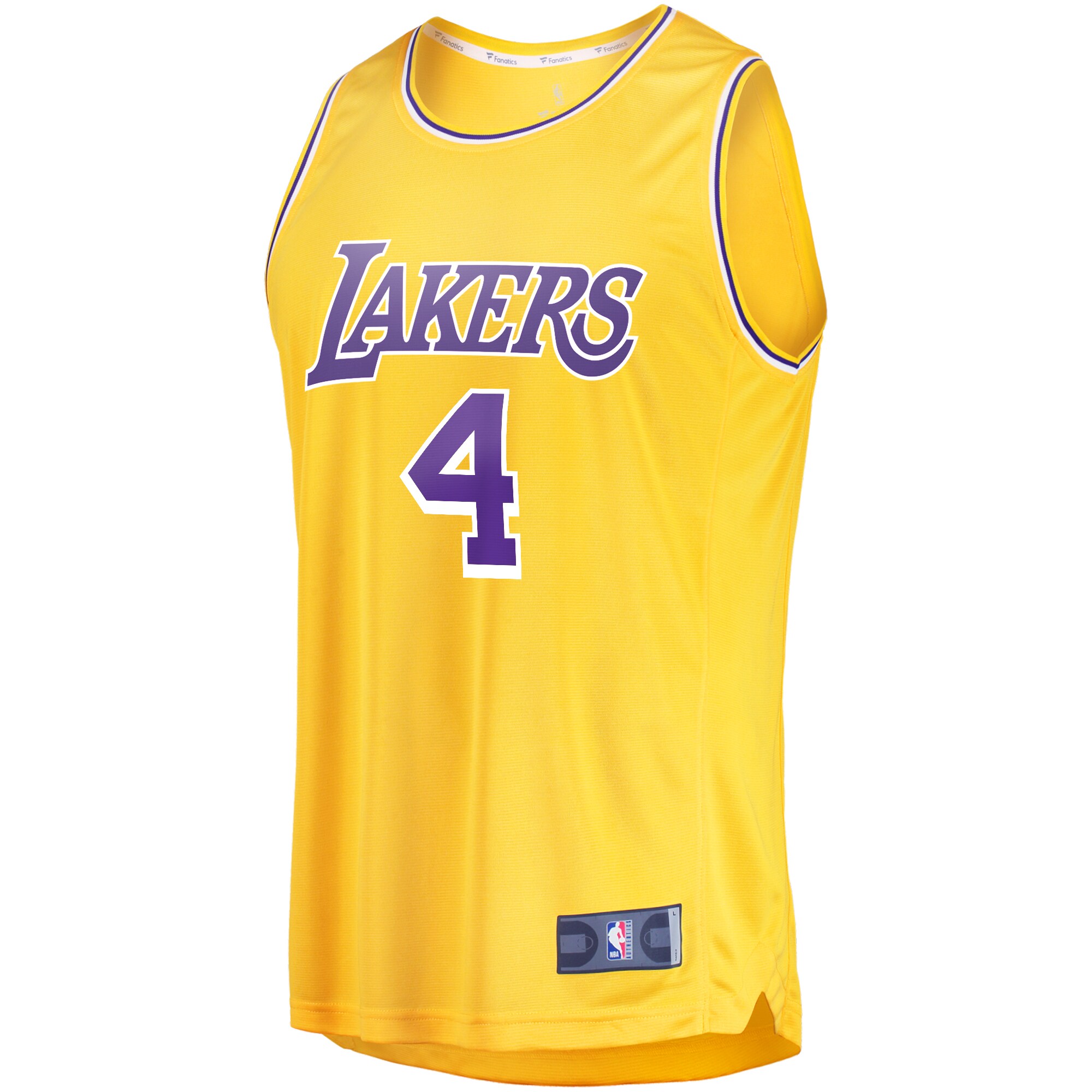 Lonnie Walker Los Angeles Lakers Fanatics Branded Fast Break Replica Jersey - Icon Edition - Gold