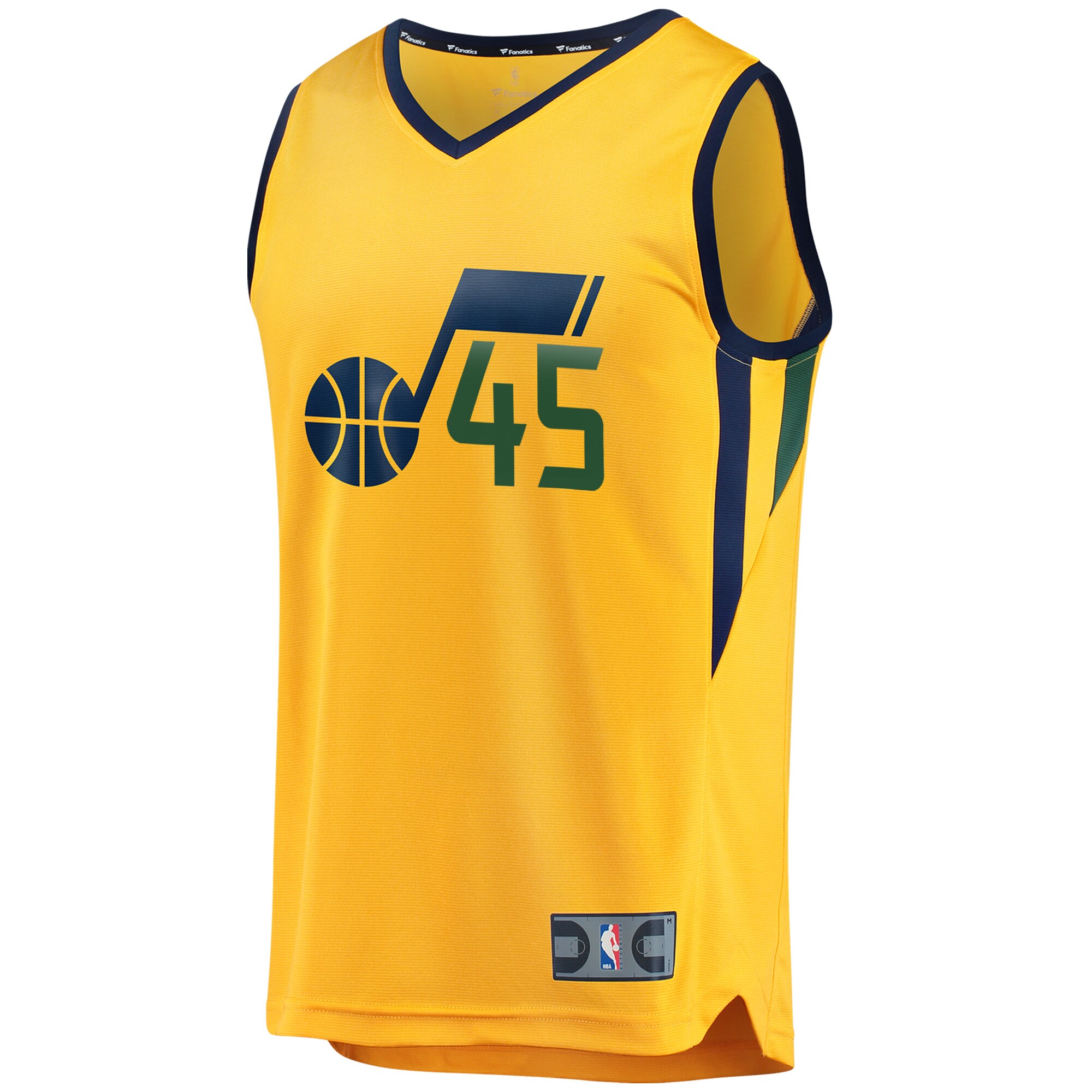 Donovan Mitchell Utah Jazz Fanatics Branded Fast Break Replica Jersey Gold - Statement Edition
