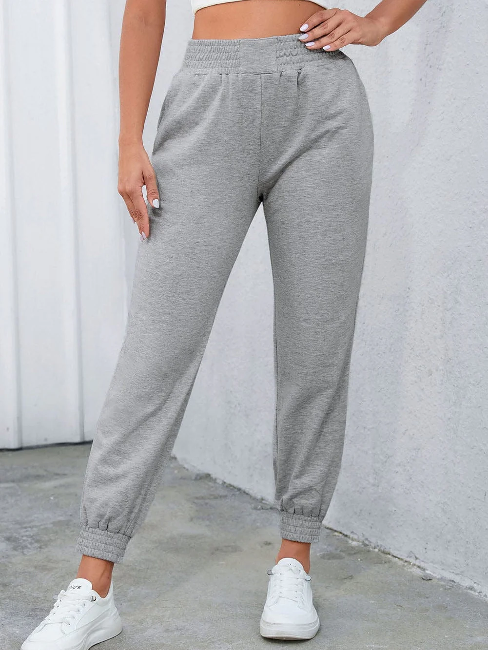 Chic Zipper Pocket Casual Trousers
