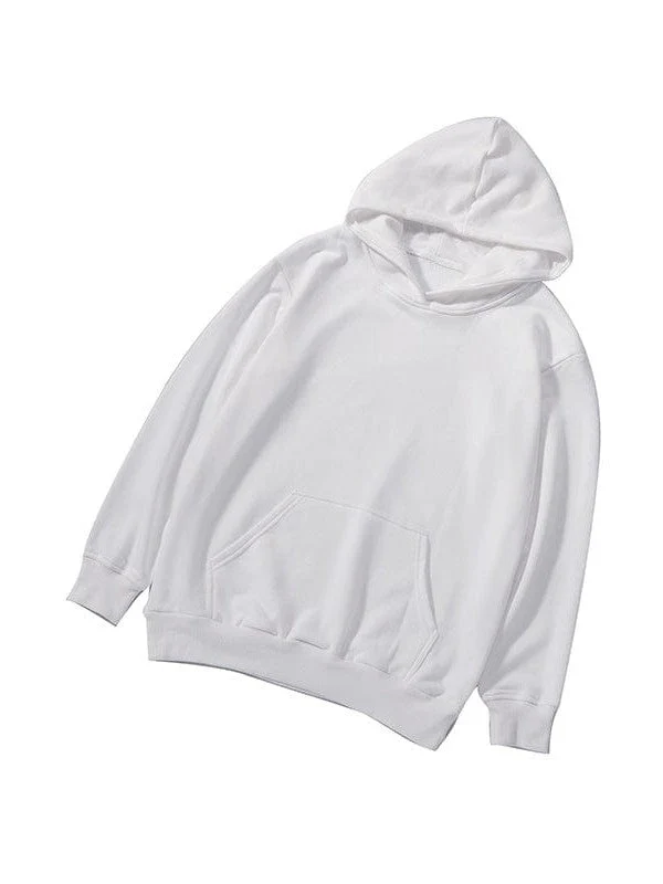 Fleece Oversized Drop Shoulder Workout Pullover Long Sleeve Hoodie