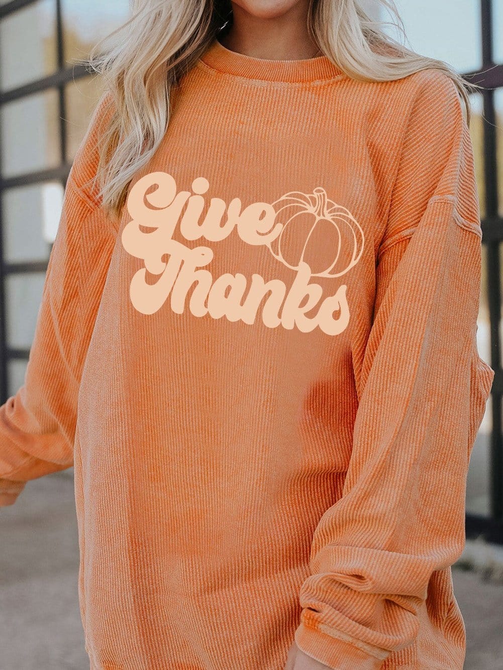 Thankful Pumpkin Patch Graphic Sweater