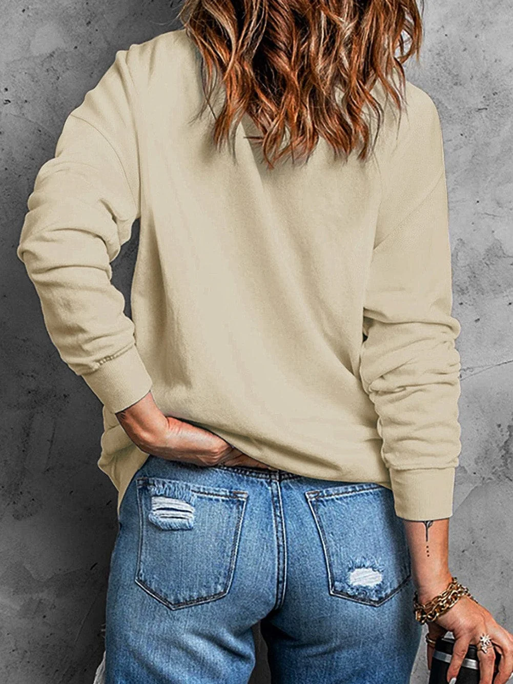 Shimmering Nutcracker Doll Khaki Sequin Sweater