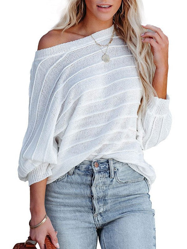 Cozy Batwing Sleeve Sweater For Relaxed Stylish Women