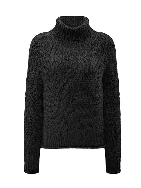 Cozy Turtleneck Knit Sweater For Women With Slimming Fit And Warmth