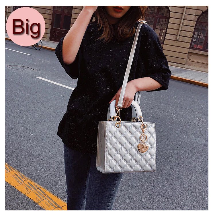 Ladies Fashion Tote Bag - Large Shiny Finish