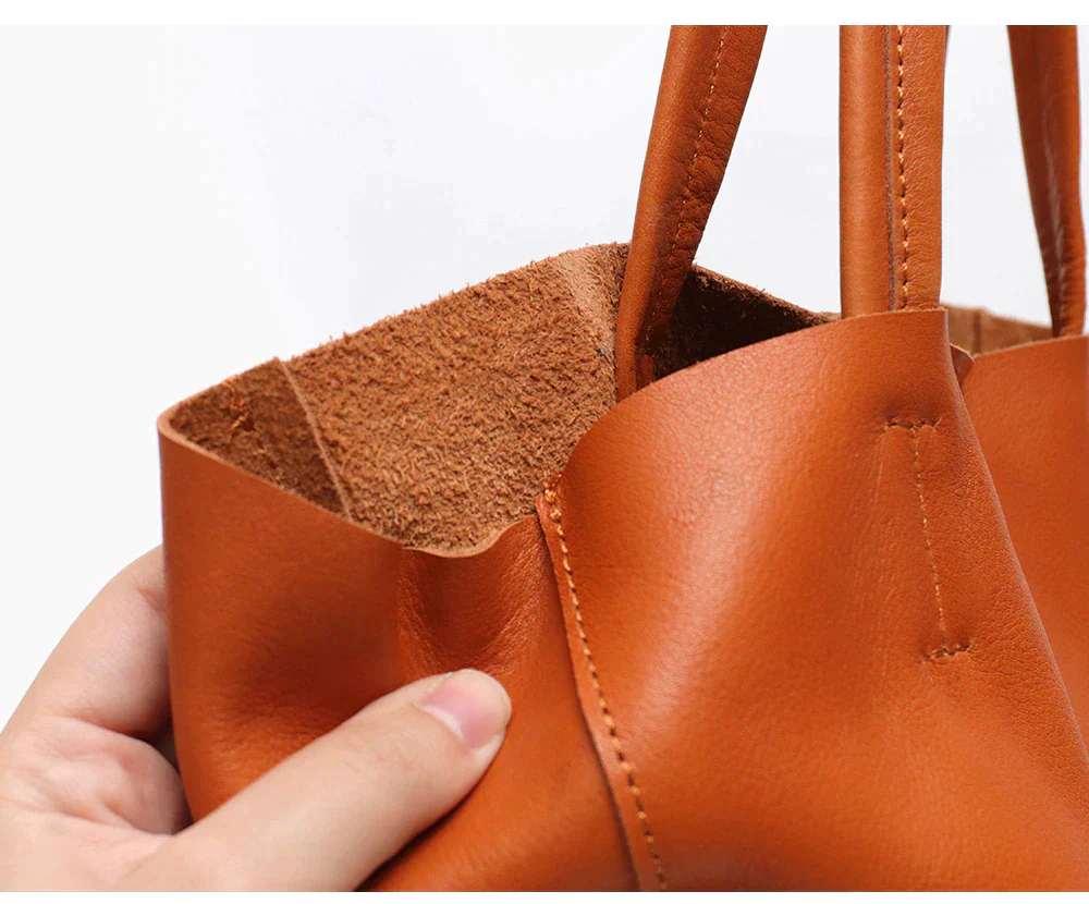 Ladies luxury tote bag 100% genuine leather large capacity