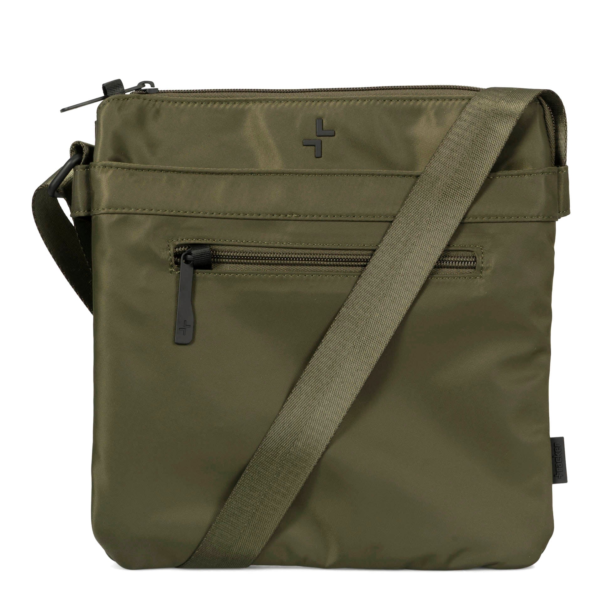 Basic Nylon RFID 2-Gusset Crossbody Bag