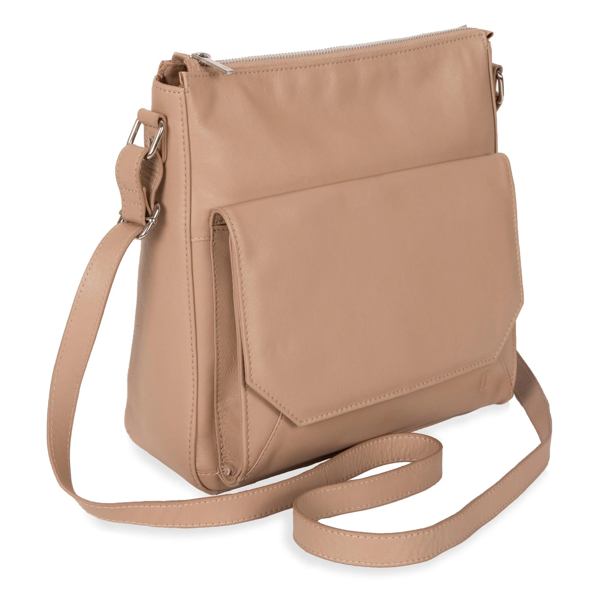 Large Leather Flap Crossbody