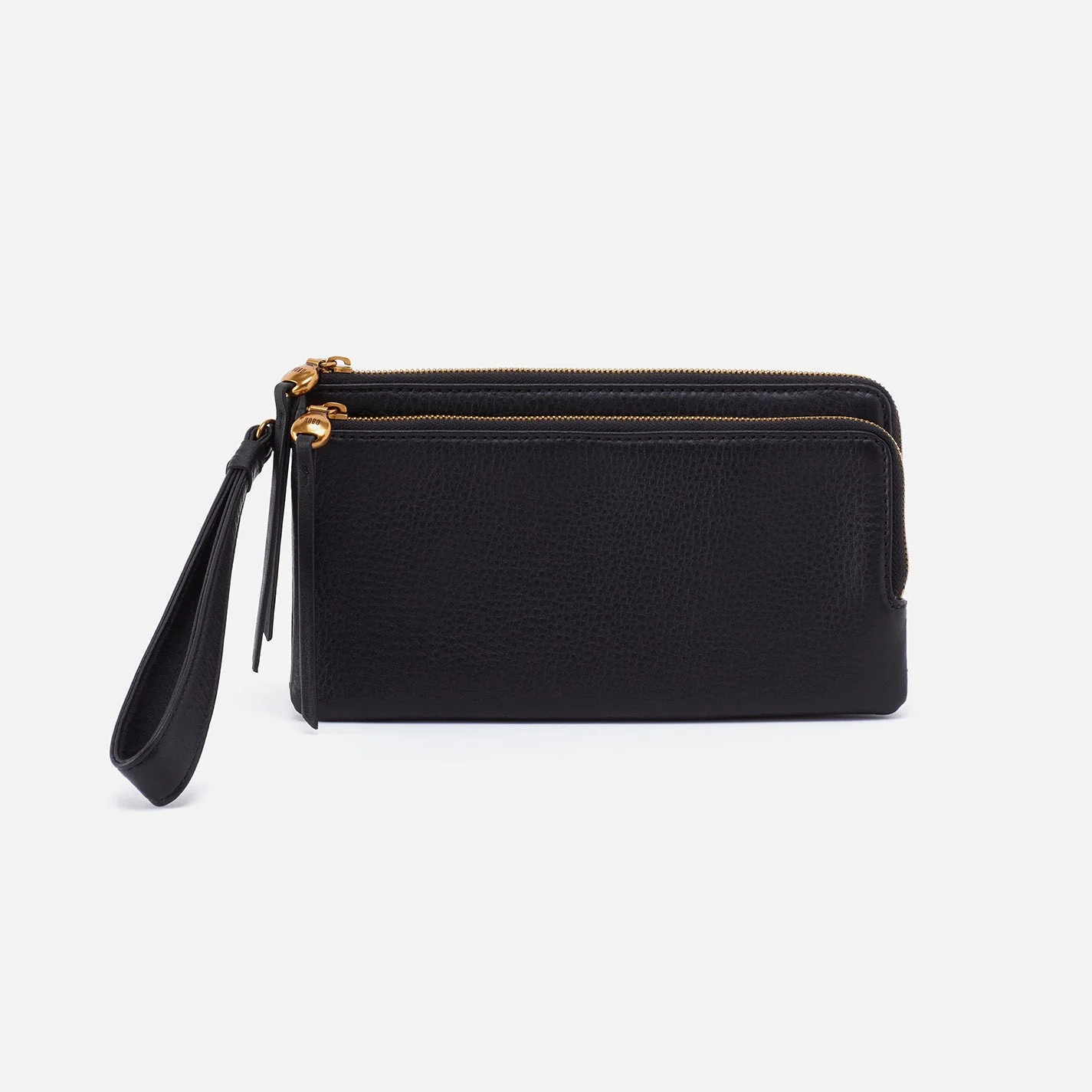 Dayton Wristlet in Metallic Leather