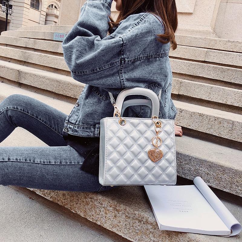 Ladies Fashion Tote Bag - Large Shiny Finish