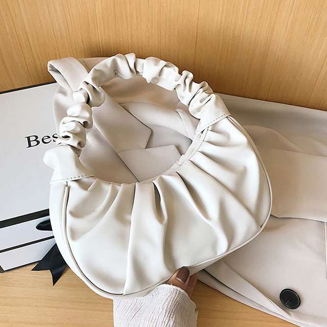 Ladies ruched shoulder bag