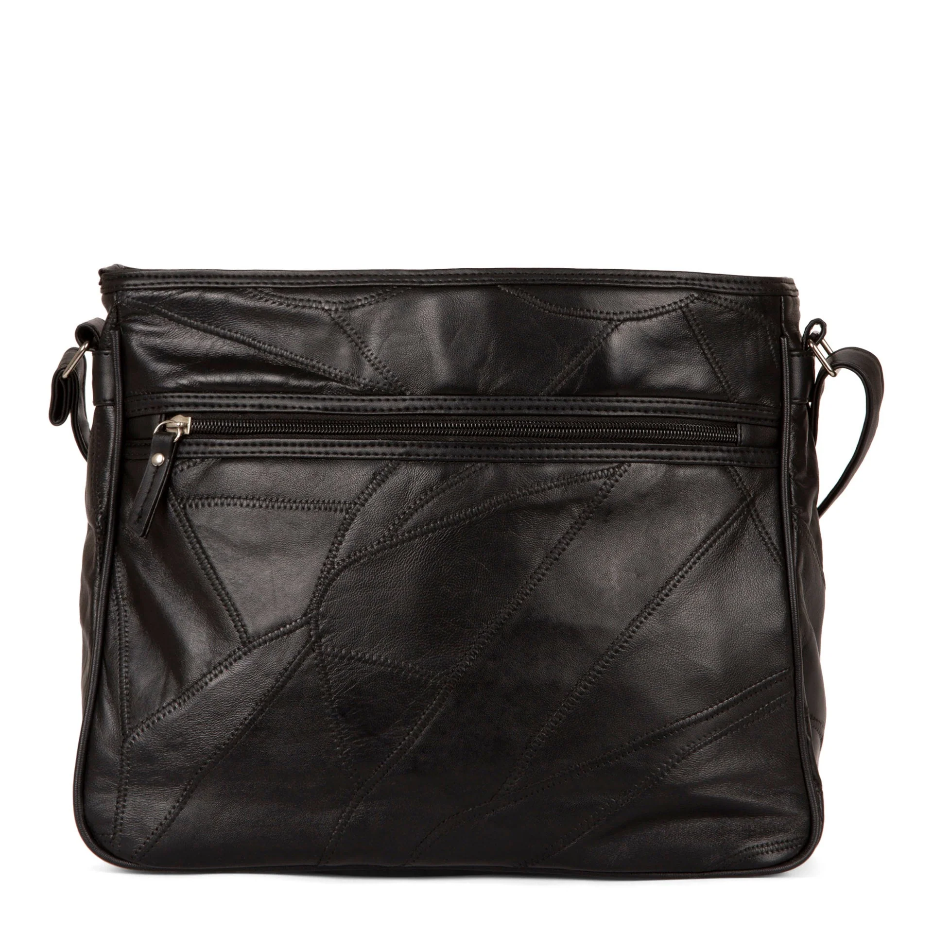 Patch Leather RFID Crossbody Bag