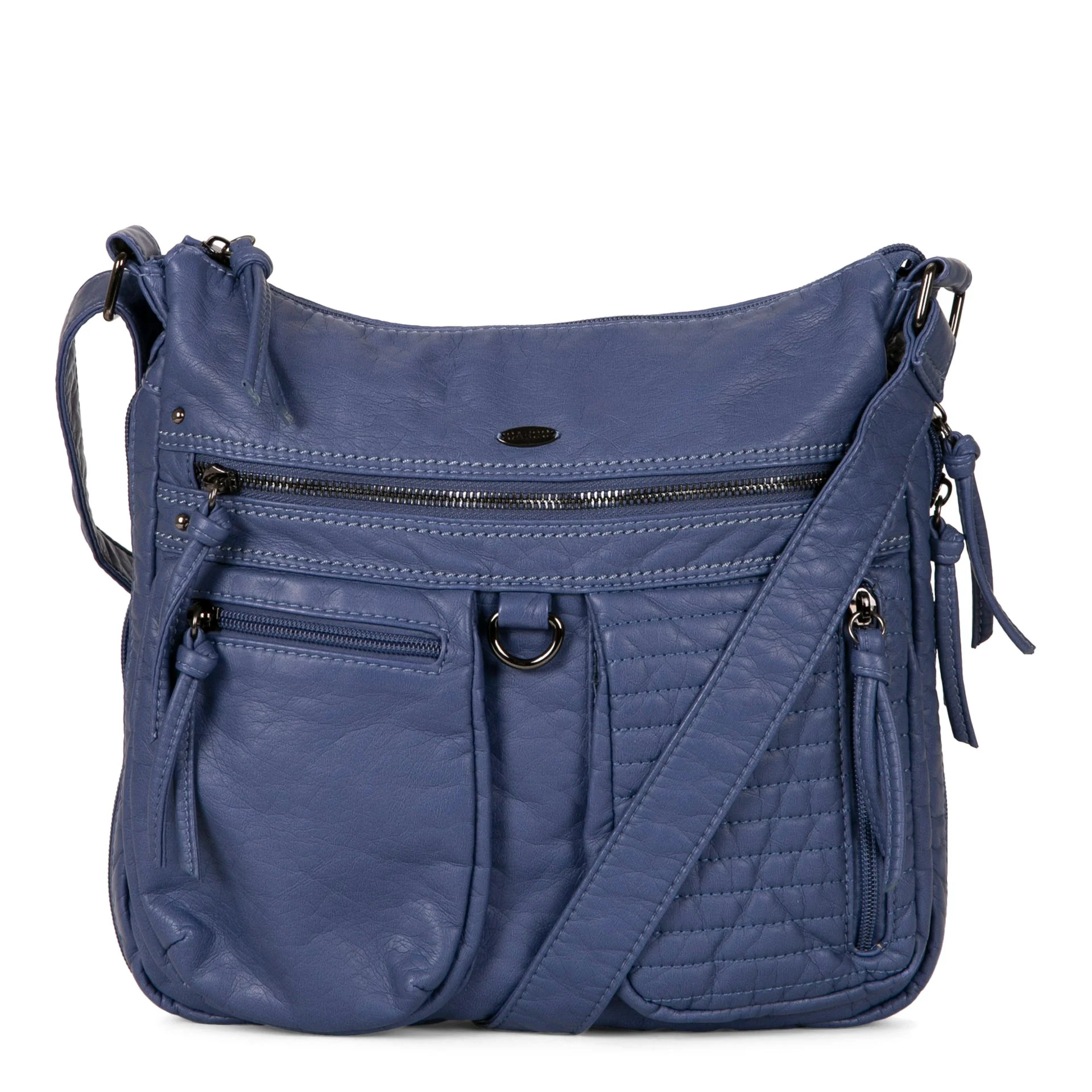 Medium Quilted Expandable Crossbody with Front Pockets