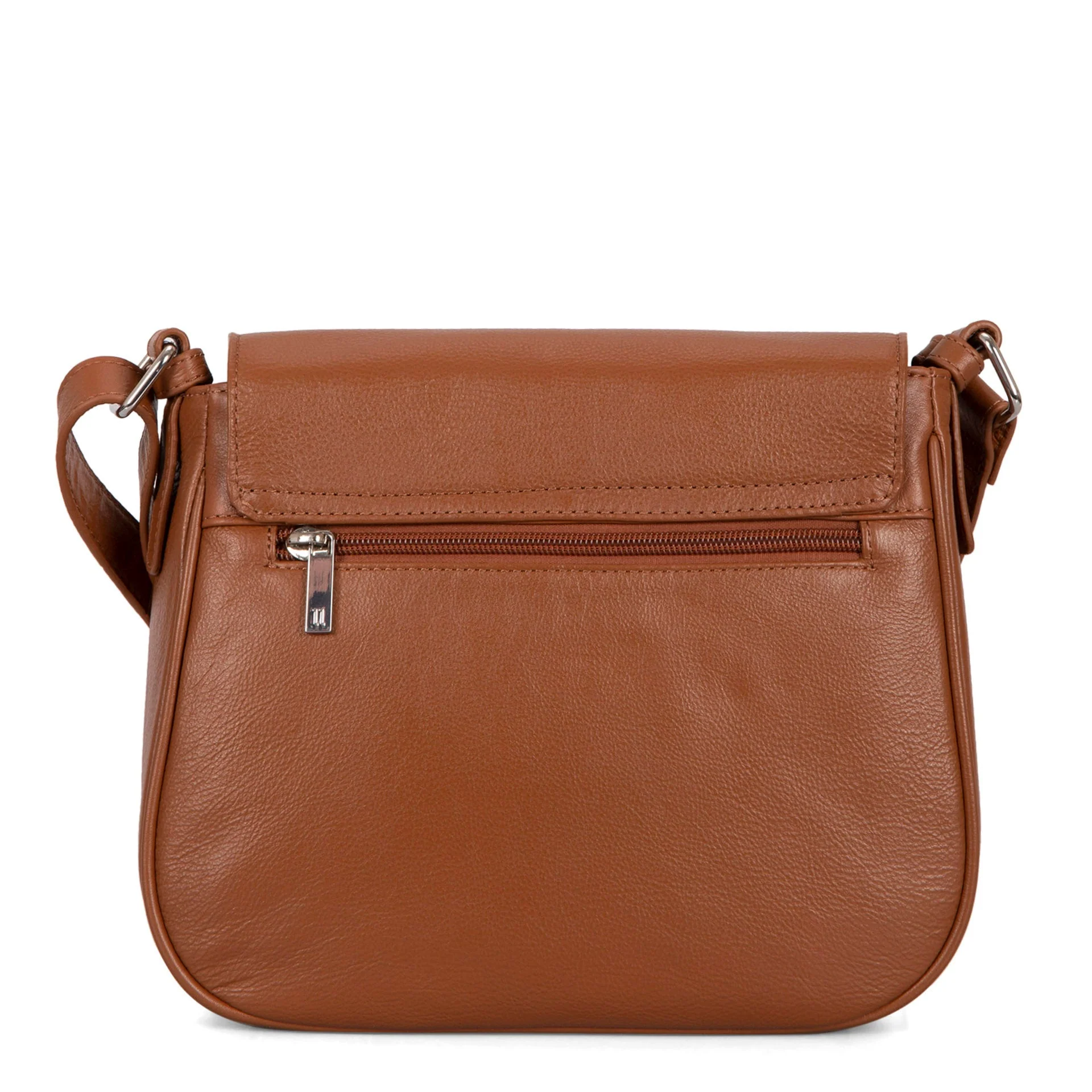 Leather Saddle Flap RFID Crossbody