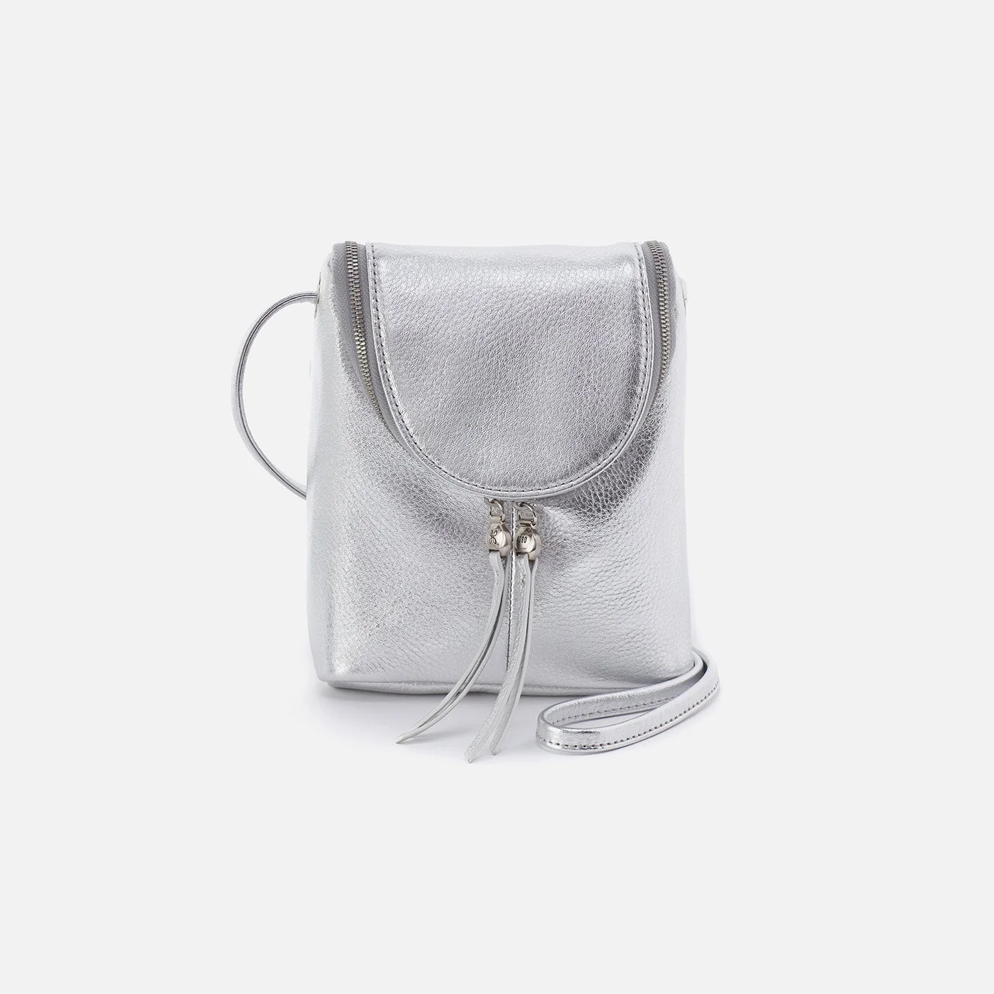 Fern Crossbody in Metallic Leather - Argento Gold Leaf