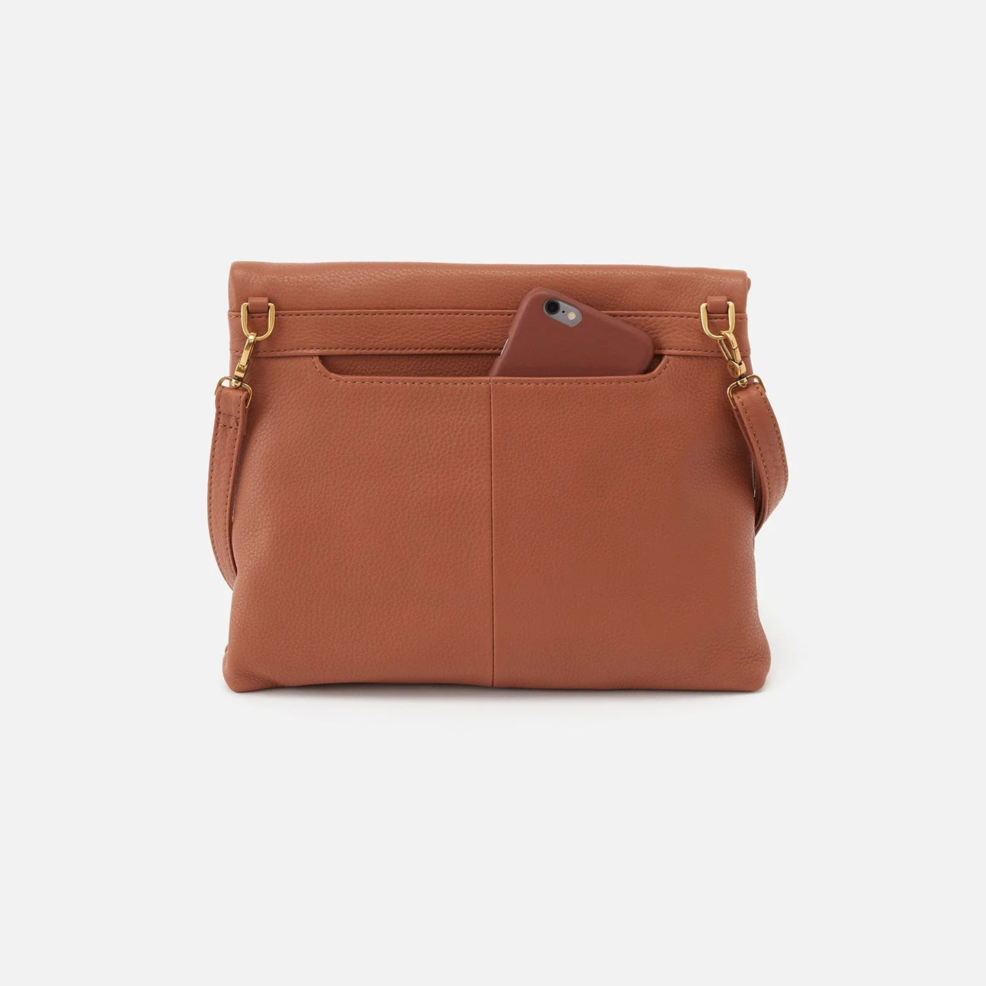 Draft Crossbody in Pebbled Leather - Cashew Sage Leaf