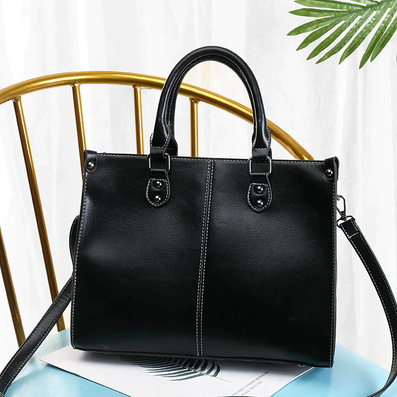 Women's Luxury High Quality Tote Handbag - Smooth Feel
