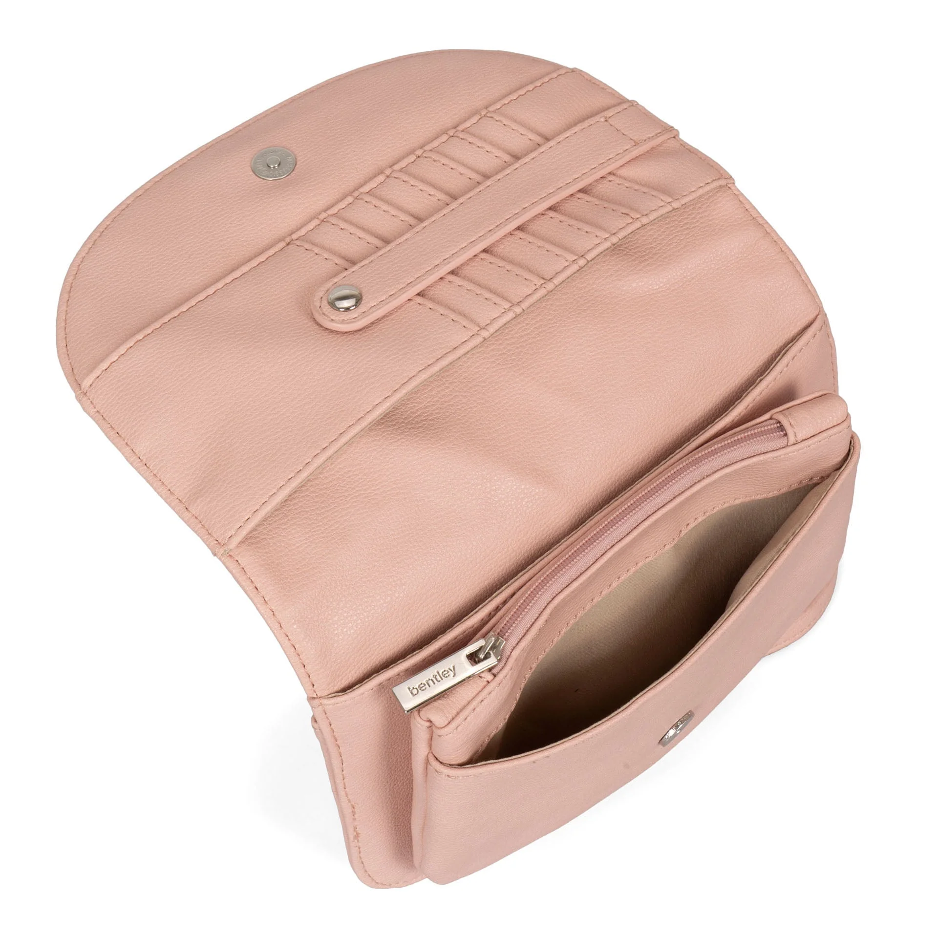 Organizer Flat Crossbody Bag With Card Holder