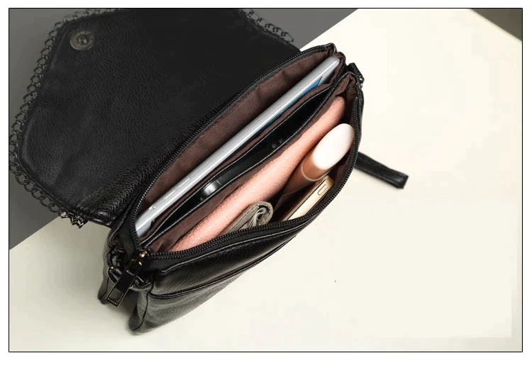 Stylish clutch and crossbody bag with chain detail available in sml & lrge