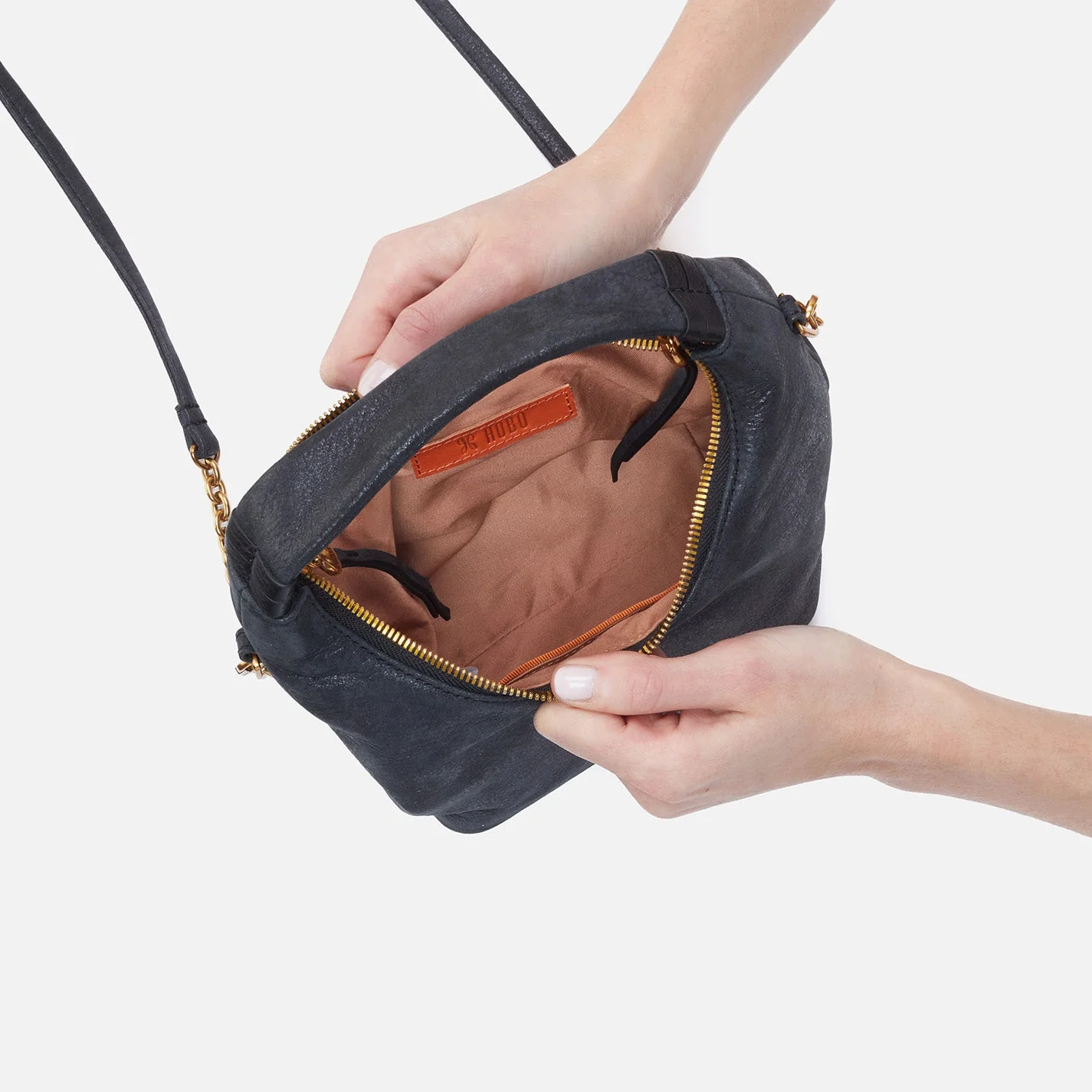 Astrid Small Crossbody in Buffed Leather