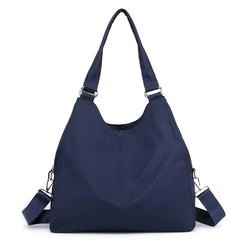 Nylon Zip Top Tote Bag