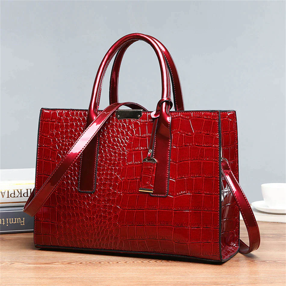 Ladies luxury tote handbag large capacity