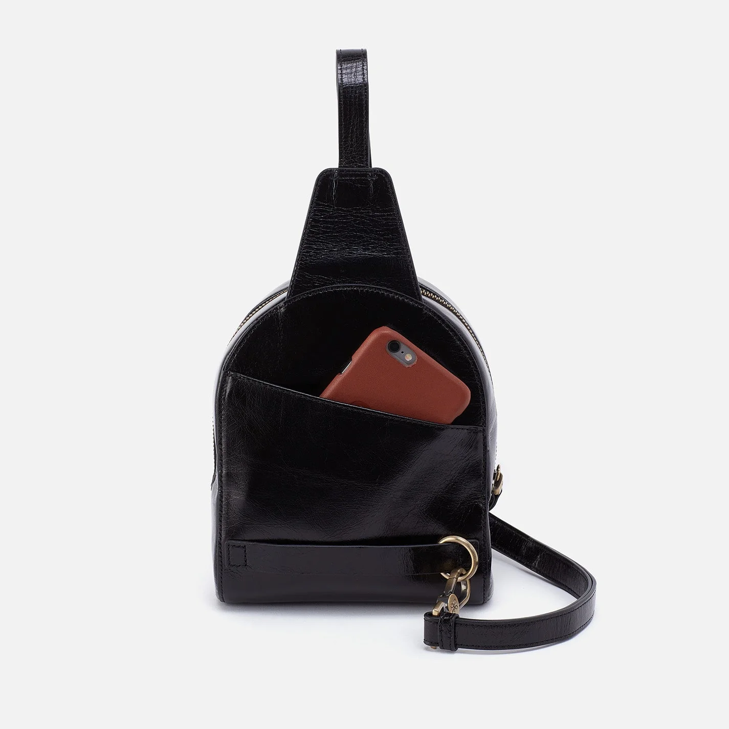 Dillon Sling in Polished Leather - Black Desert