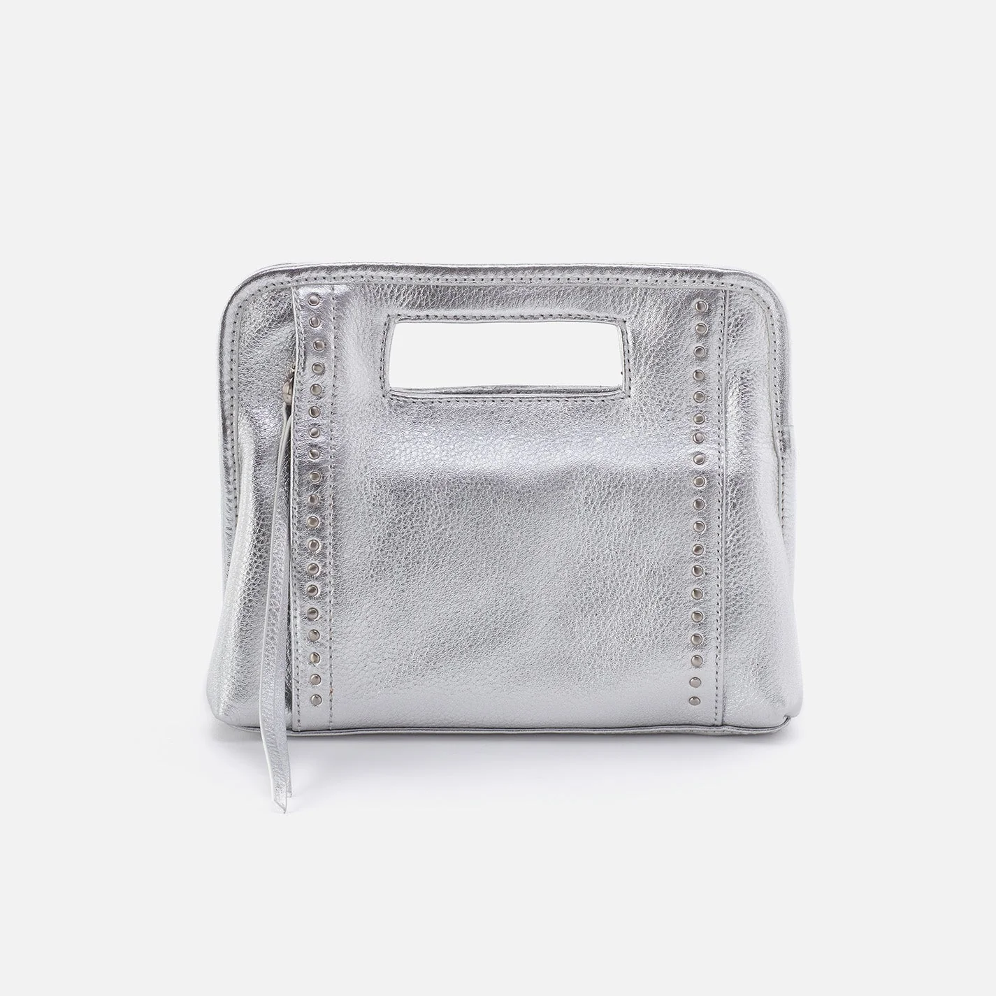 Ace Clutch in Metallic Leather