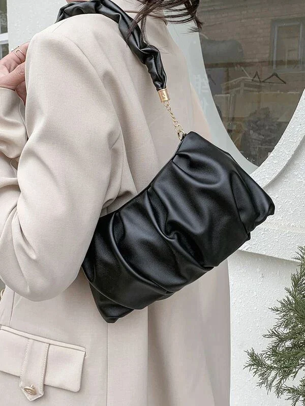 Ladies ruched shoulder bag
