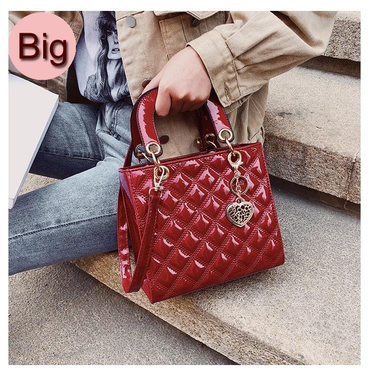 Ladies Fashion Tote Bag - Large Shiny Finish