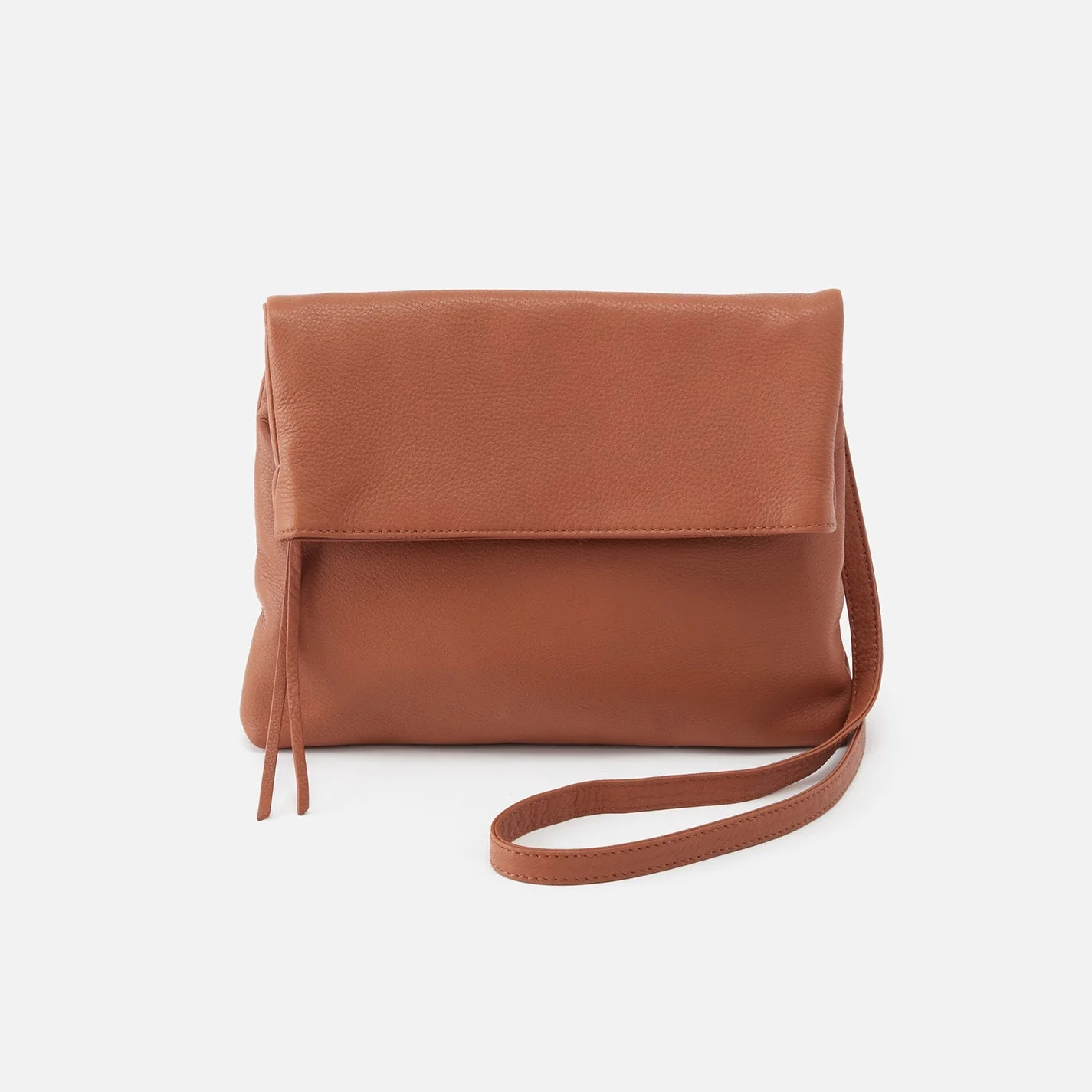 Draft Crossbody in Pebbled Leather - Cashew Sage Leaf
