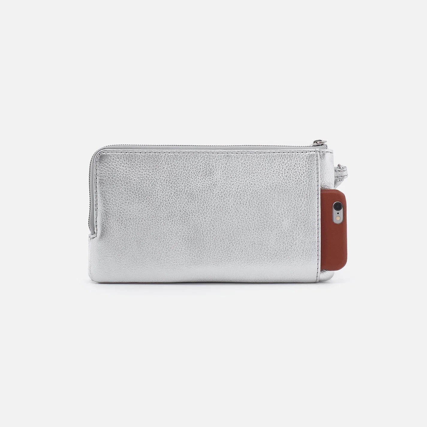 Dayton Wristlet in Metallic Leather