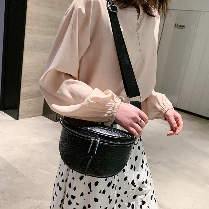 Ladies luxury waist and crossbody bag