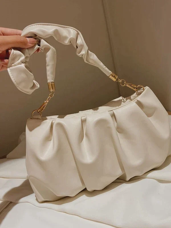 Ladies ruched shoulder bag