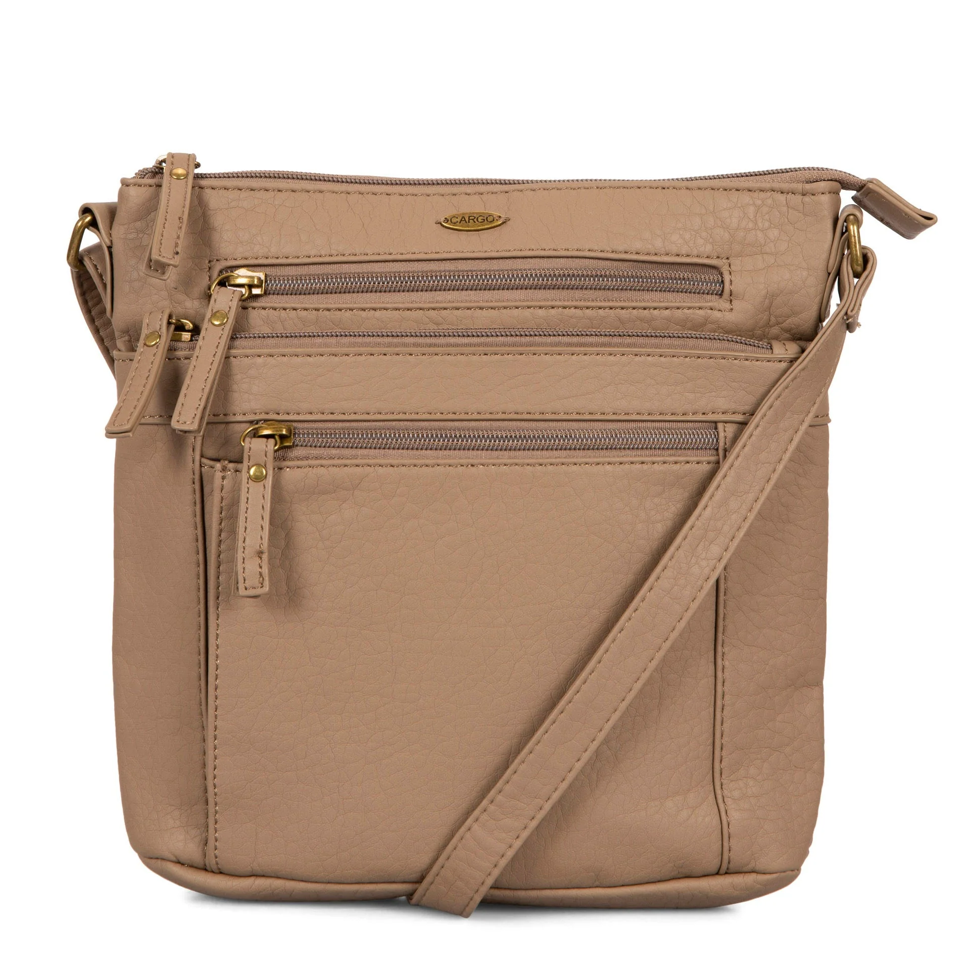 Pebbled N/S Crossbody Bag