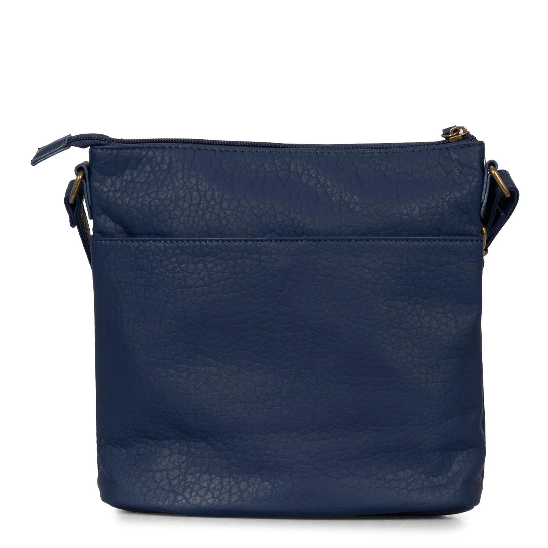 Pebbled N/S Crossbody Bag
