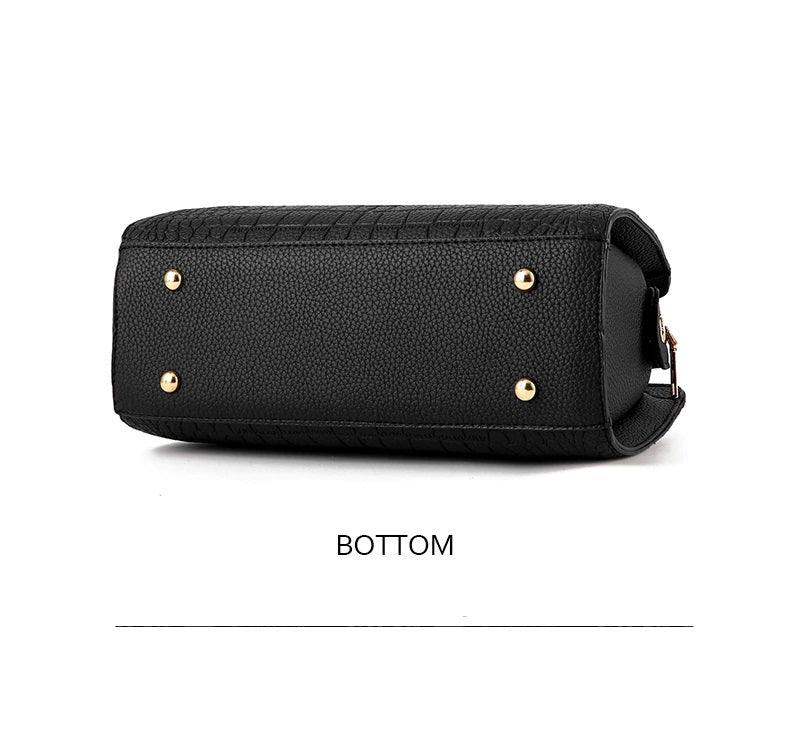 Ladies stylish tote bag with tassel v-detail