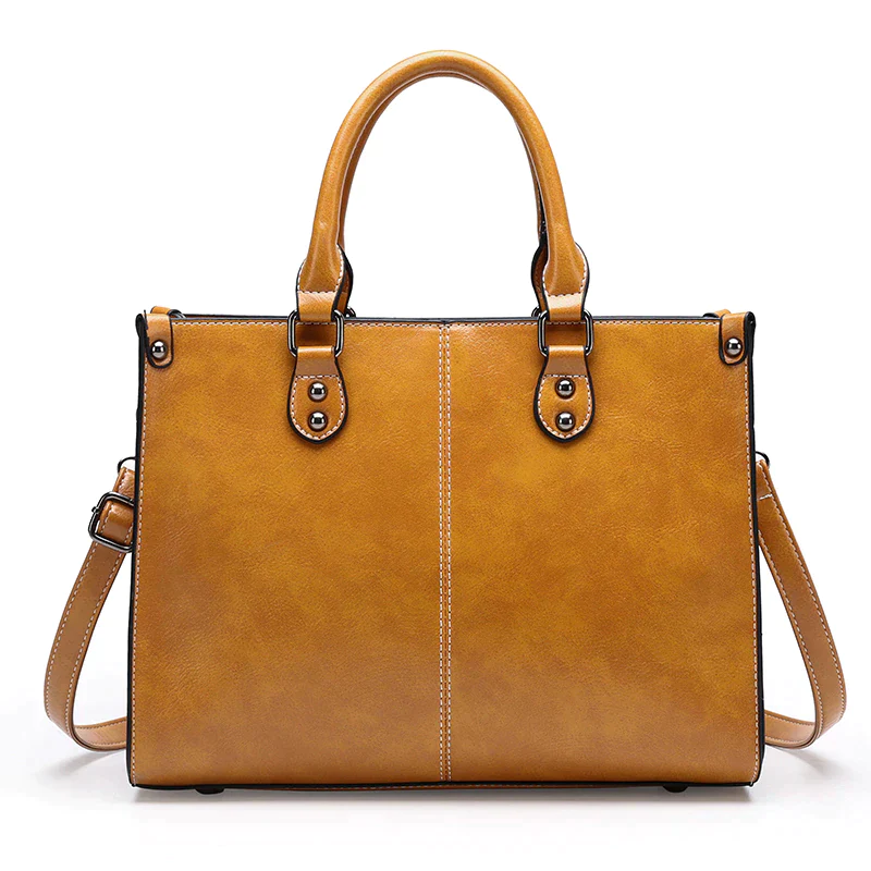 Women's Luxury High Quality Tote Handbag - Smooth Feel