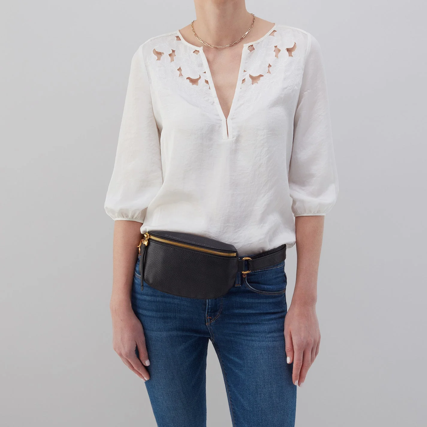 Fern Belt Bag in Pebbled Leather