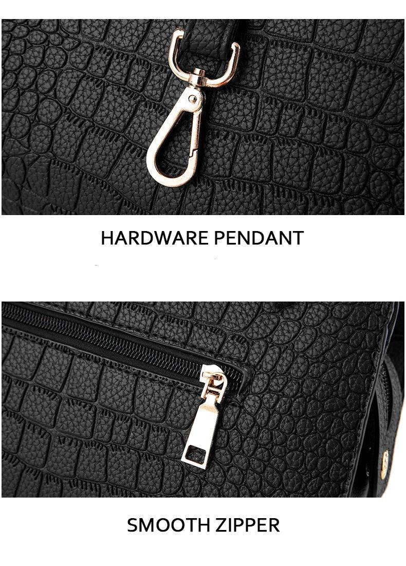 Ladies stylish tote bag with tassel v-detail