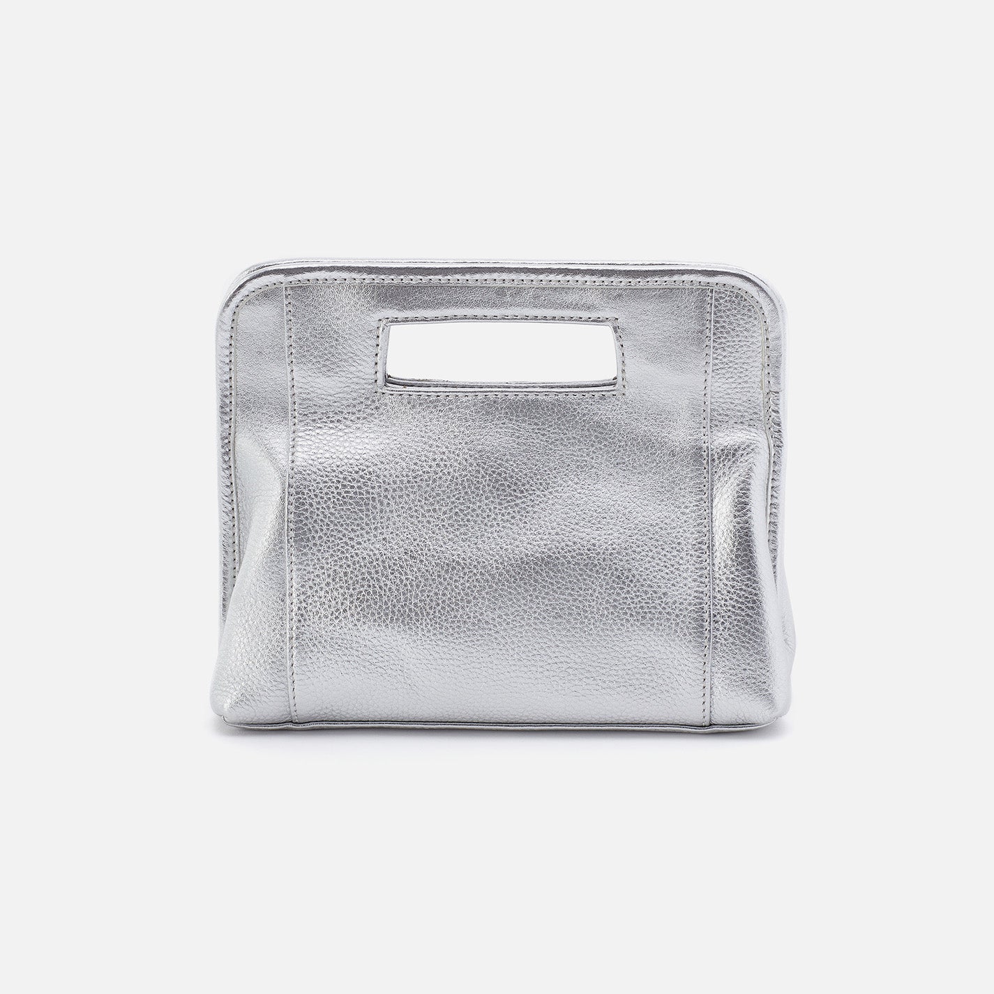 Ace Clutch in Metallic Leather