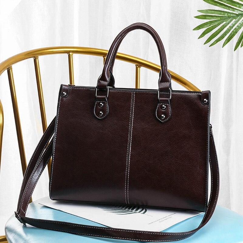 Women's Luxury High Quality Tote Handbag - Smooth Feel
