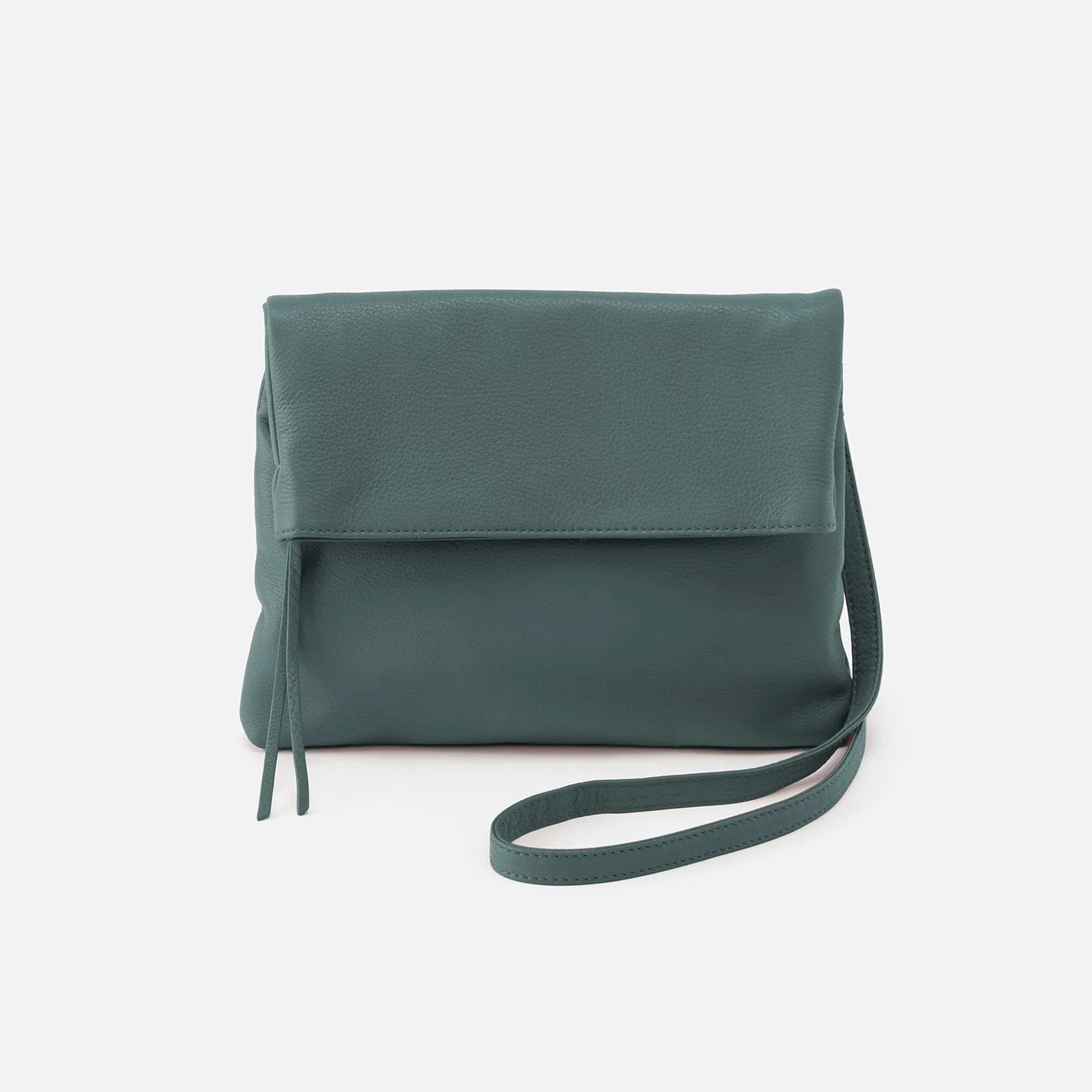 Draft Crossbody in Pebbled Leather - Cashew Sage Leaf