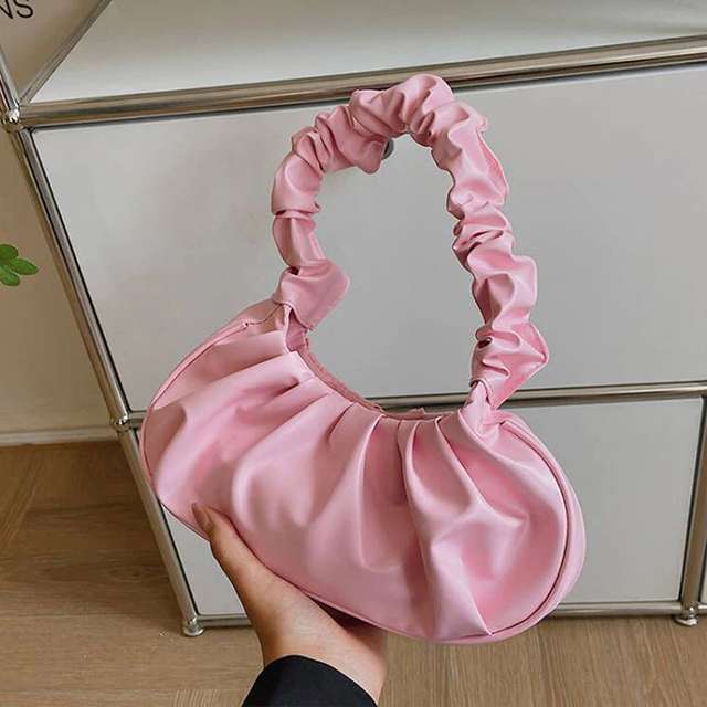 Ladies ruched shoulder bag