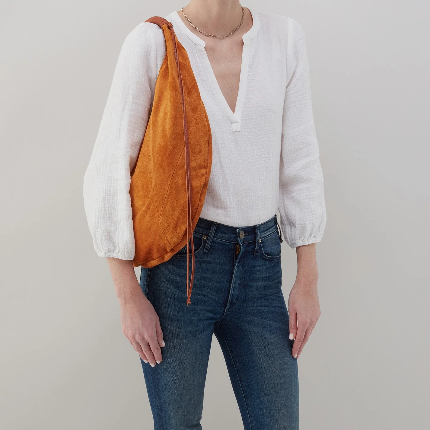 Eclipse Medium Hobo in Suede