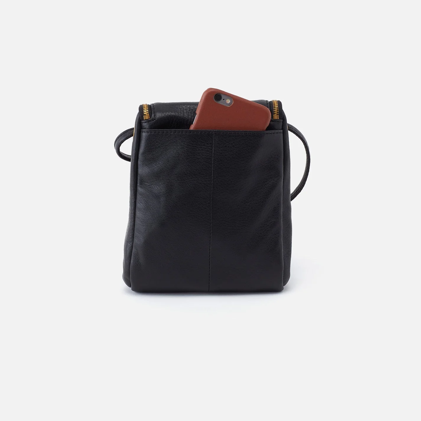Fern Crossbody in Pebbled Leather - Black Gold Leaf