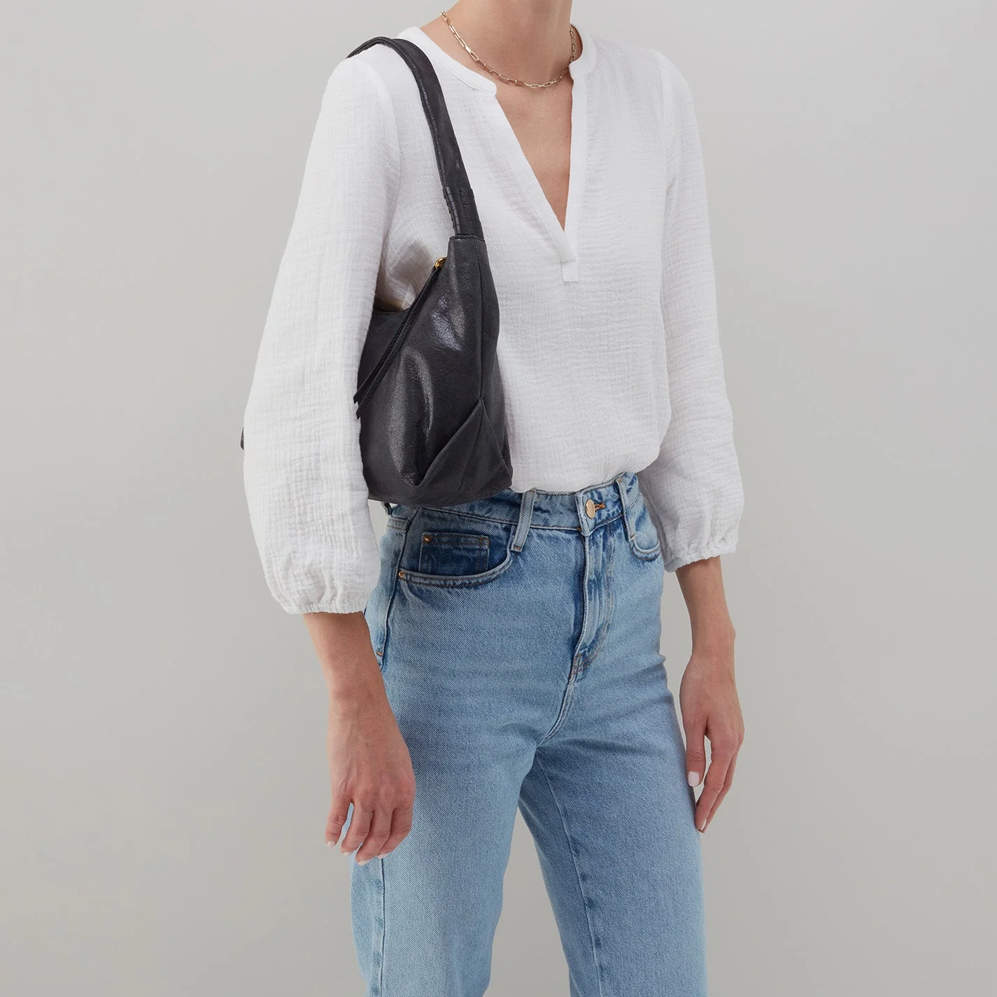 Astrid Shoulder Bag in Buffed Leather