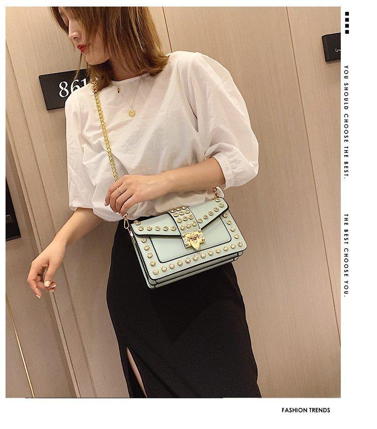 Ladies luxury diamond studded shoulder and crossbody bag