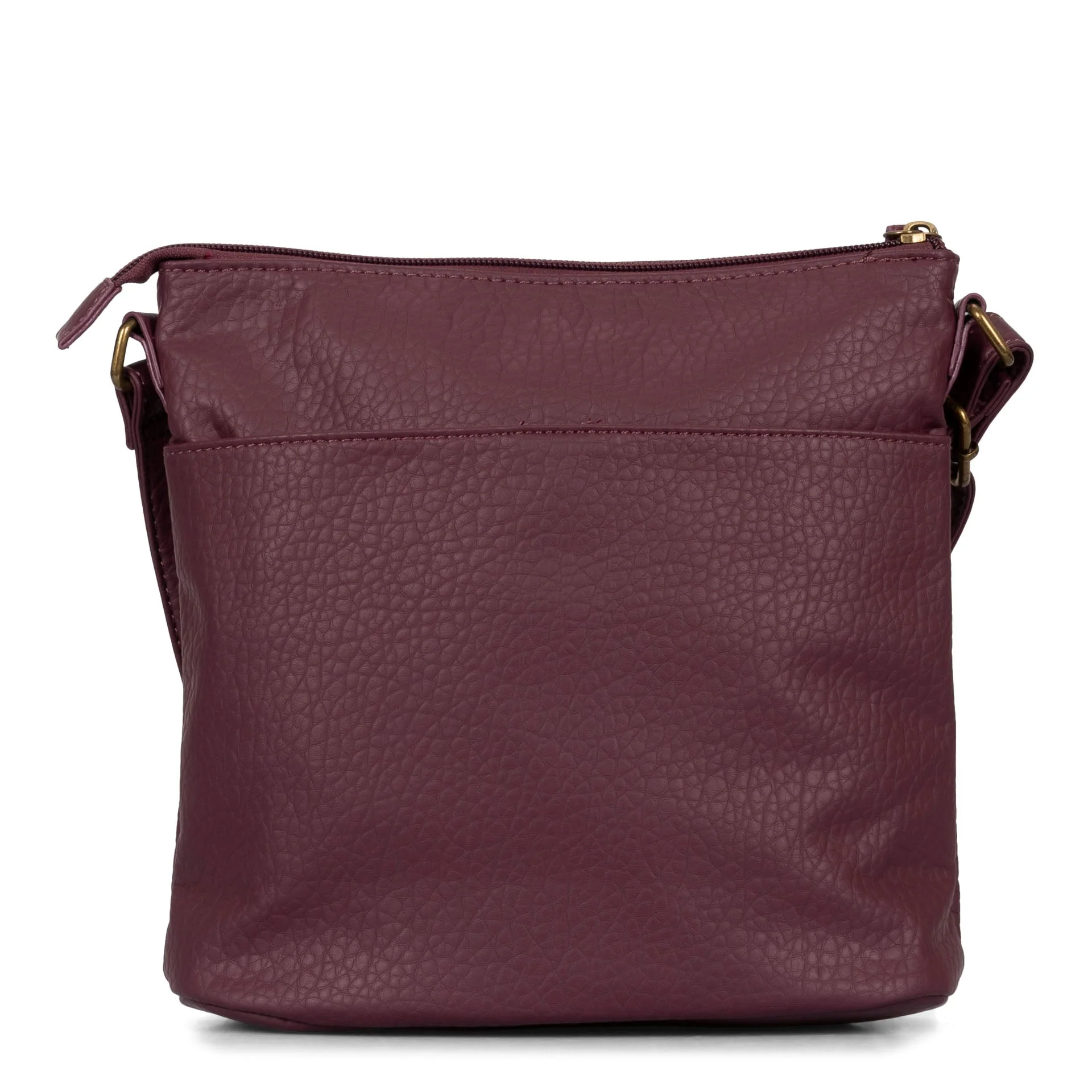 Pebbled N/S Crossbody Bag