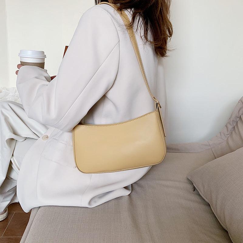 Womens minimalist statement shoulder bag